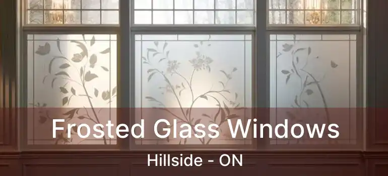  Frosted Glass Windows Hillside - ON