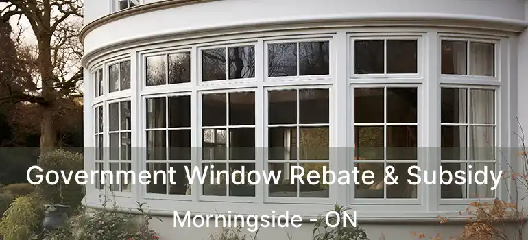  Government Window Rebate & Subsidy Morningside - ON